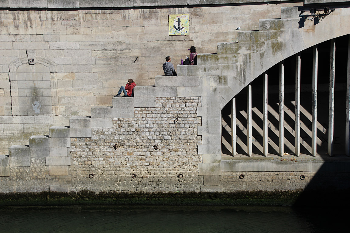 Seine stairs, Paris